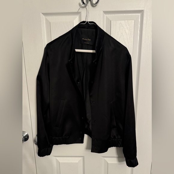 Massimo Dutti bomber jacket black size small - Picture 2 of 5